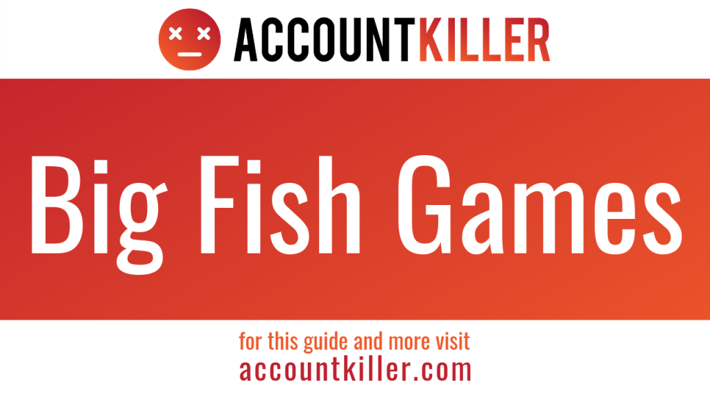 how to delete account at big fish games