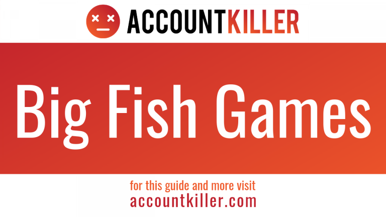 remove big fish games account